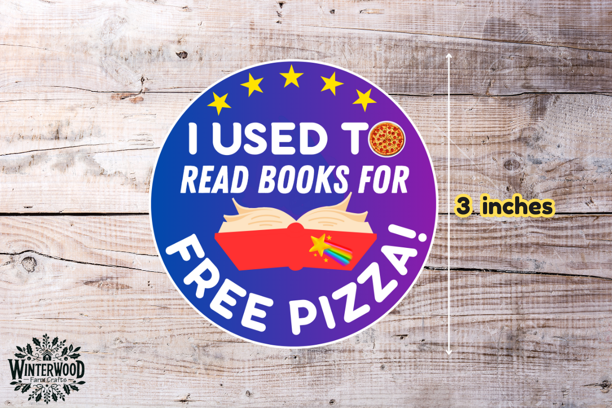 Pizza Hut Book It Inspired Vinyl Sticker
