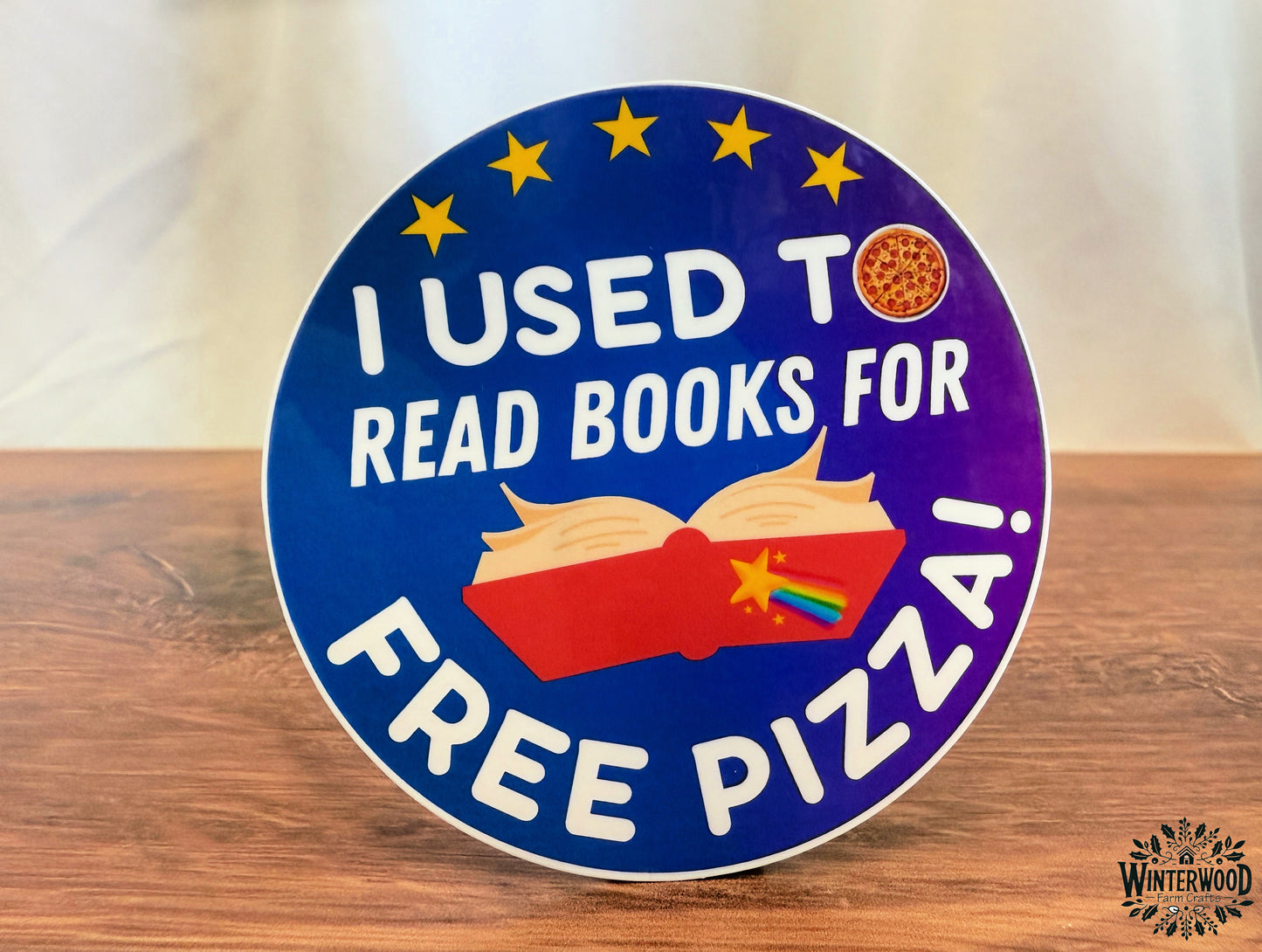 Pizza Hut Book It Inspired Vinyl Sticker