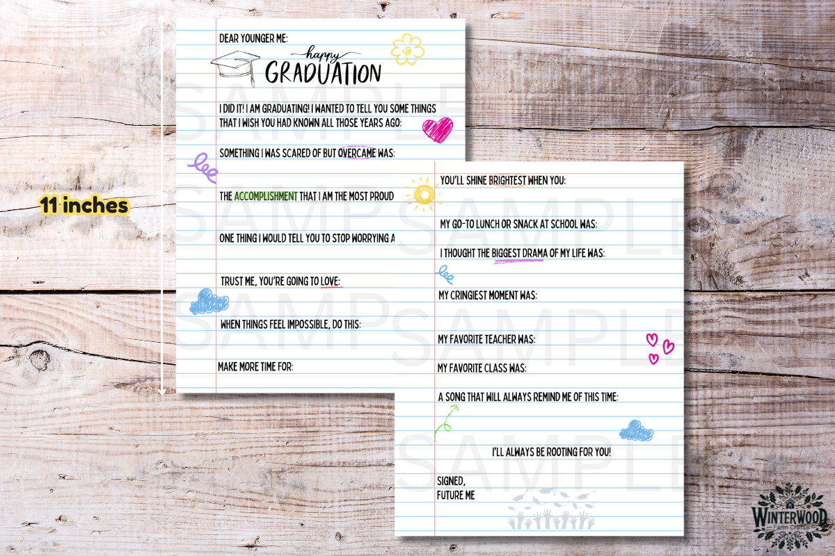 Letter to Future Me - Senior Year Reflection Activity