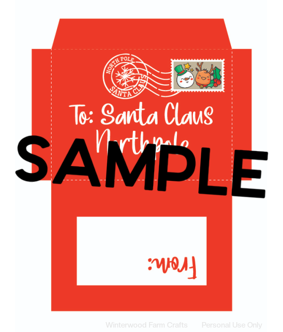 Letter to Santa and Envelope Set