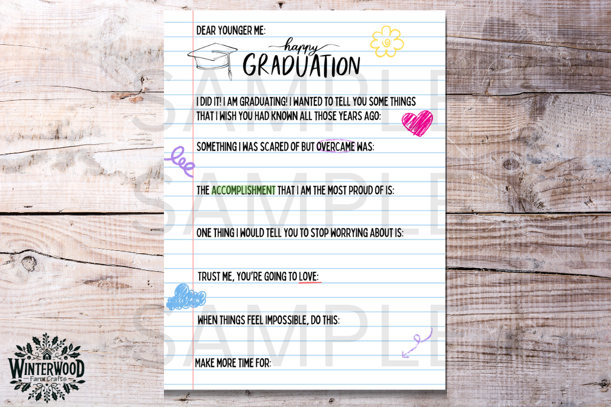 Letter to Future Me - Senior Year Reflection Activity