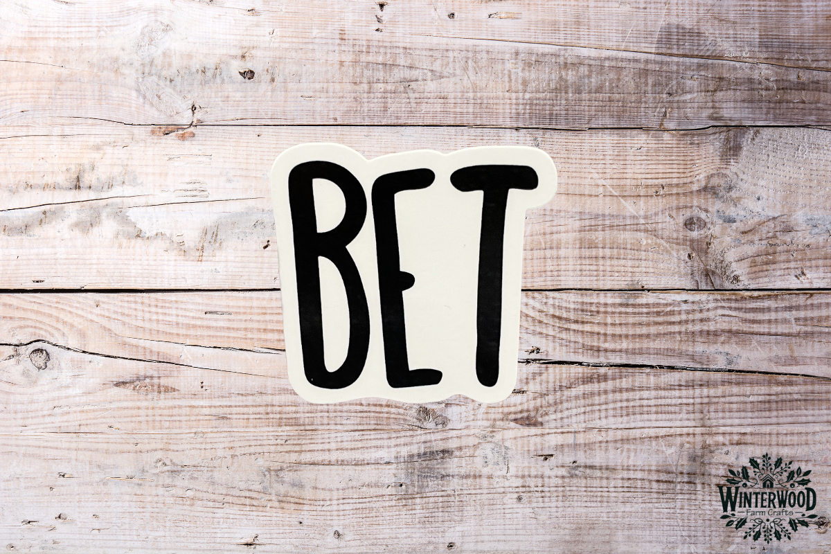 BET Vinyl Sticker 2-Pack