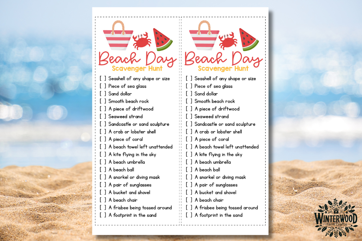 Beach Day Games and Activities Pack