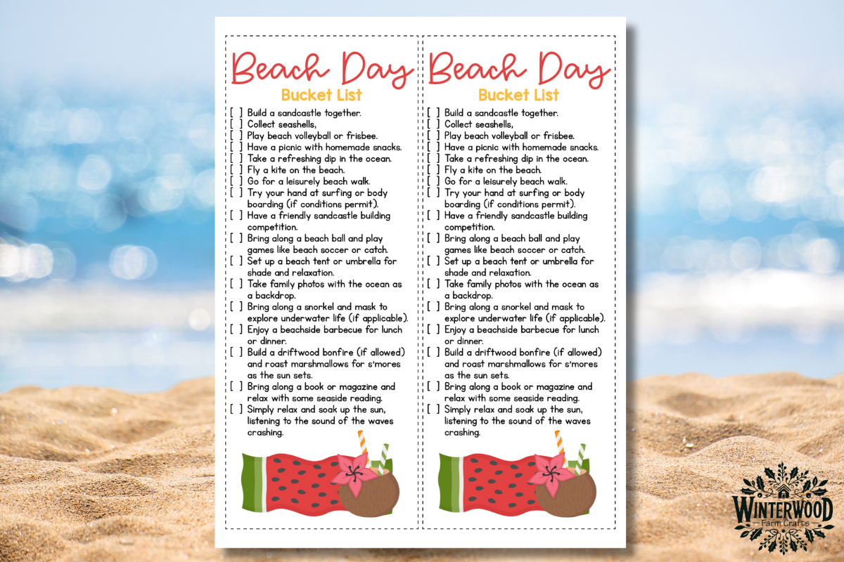 Beach Day Games and Activities Pack