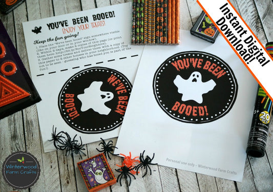 We've Been Booed - Boo Your Neighbors Printable Sign Kit