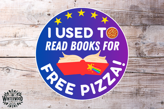Pizza Hut Book It Inspired Vinyl Sticker