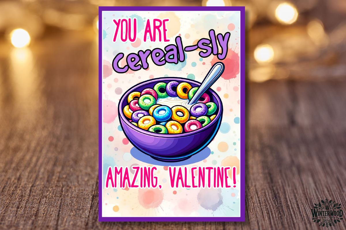 Cereal Valentine Cards