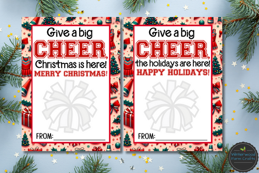 Cheer Christmas Holiday Themed Gift Card Holders