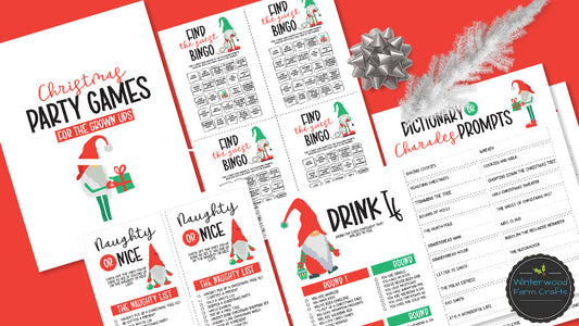 Adult Christmas Party Games Pack