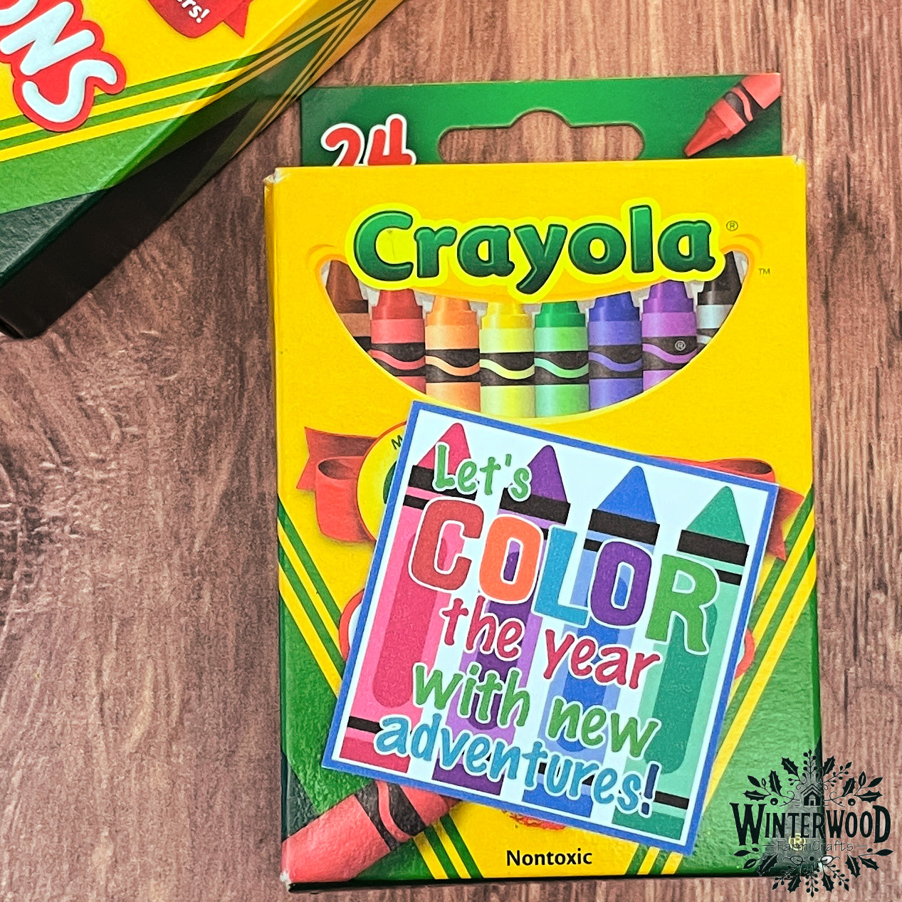 Back-to-School Crayon-Themed Gift Tags