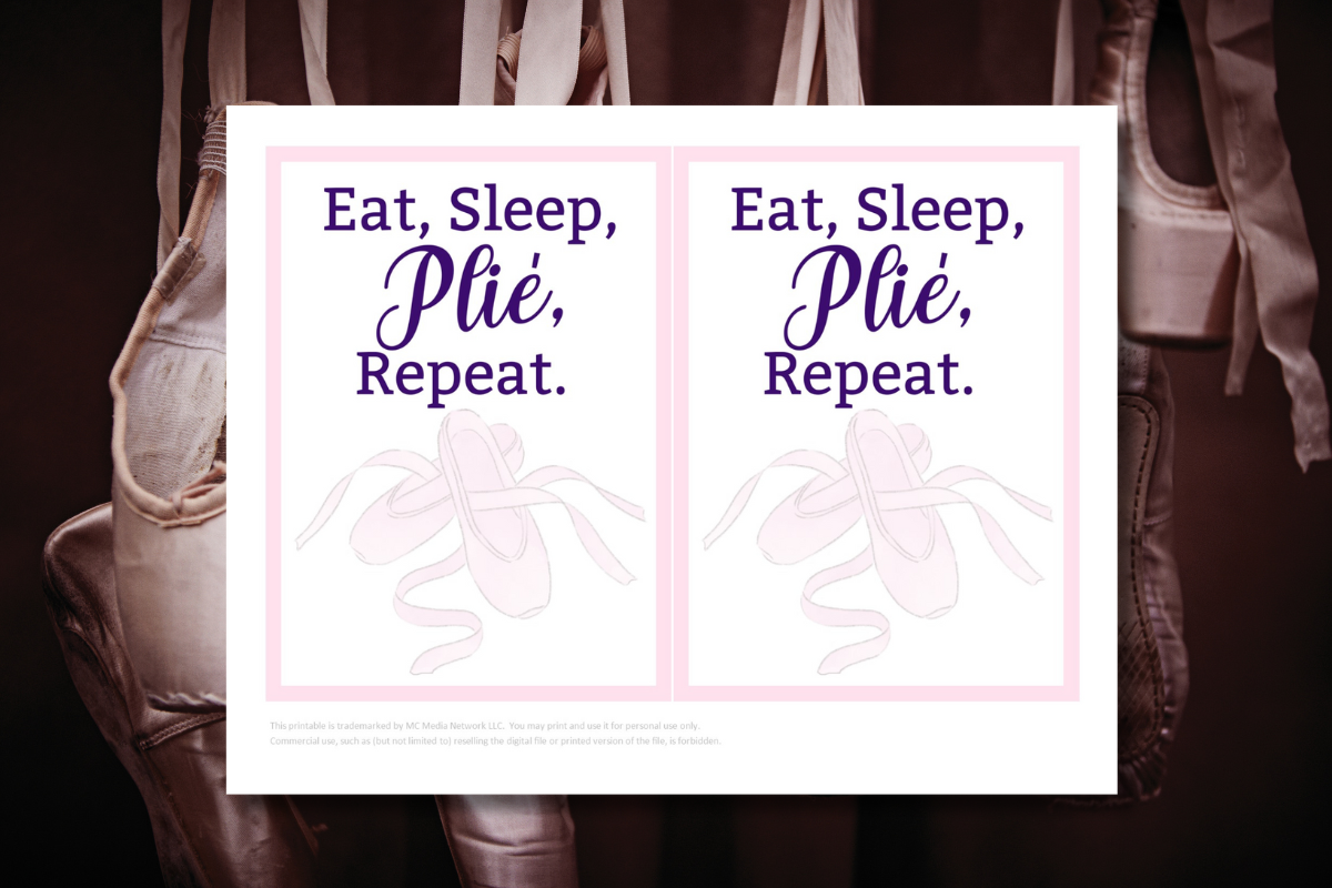 Eat Sleep Plié Repeat Ballet Dance Teacher Gift Card Holder