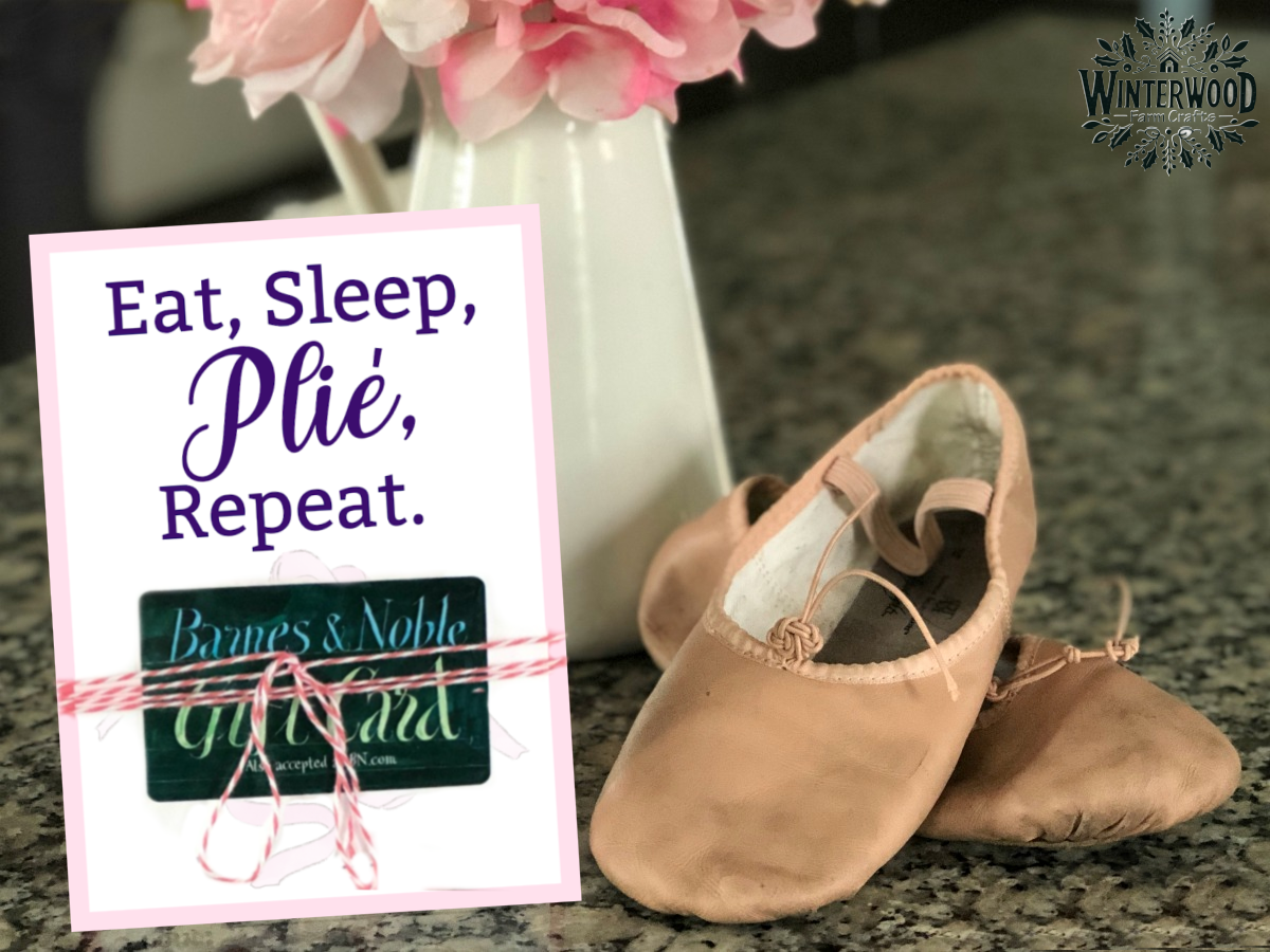 Eat Sleep Plié Repeat Ballet Dance Teacher Gift Card Holder