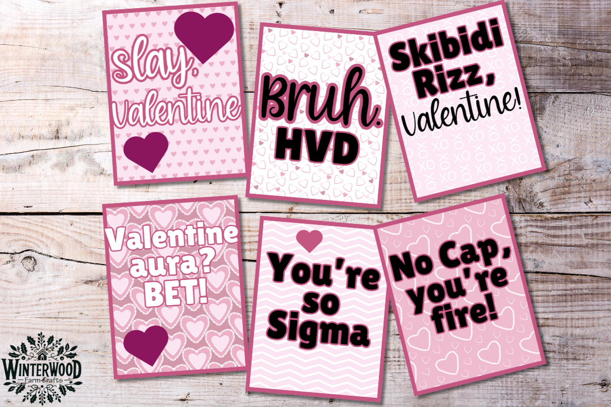 Gen Alpha Slang Valentine Card Pack