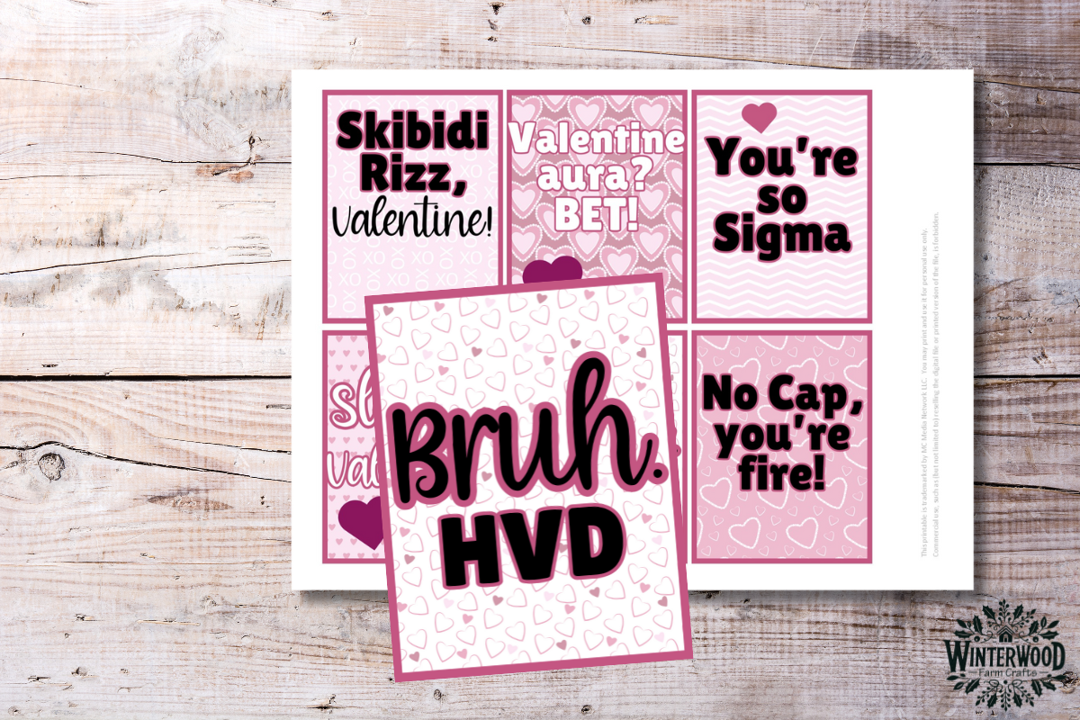 Gen Alpha Slang Valentine Card Pack