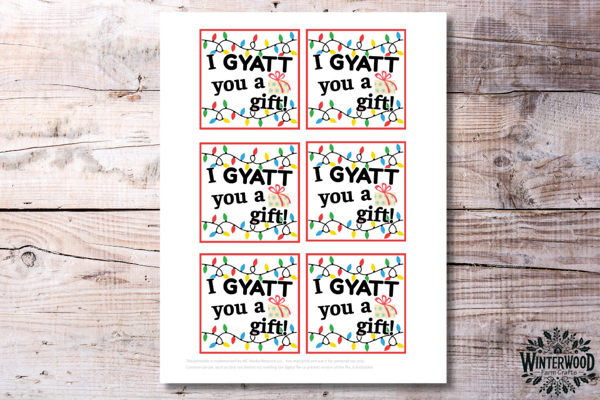 I GYATT You a Gift Christmas Gift Tags