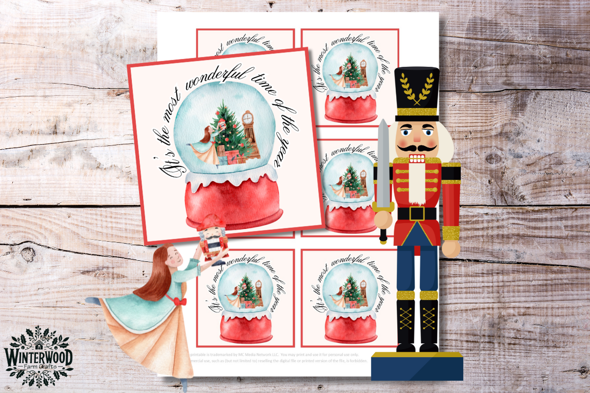 Nutcracker Ballet Christmas Gift Tags