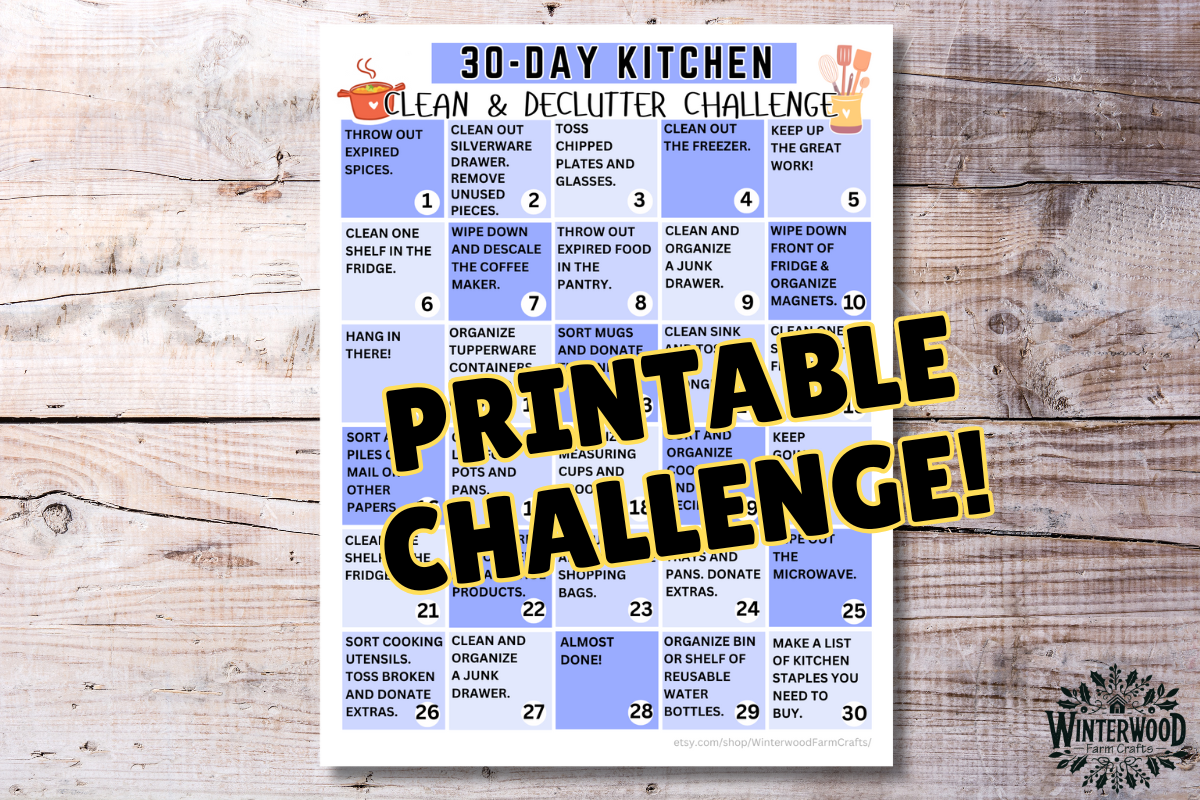 30-Day Kitchen Clean & Declutter Challenge