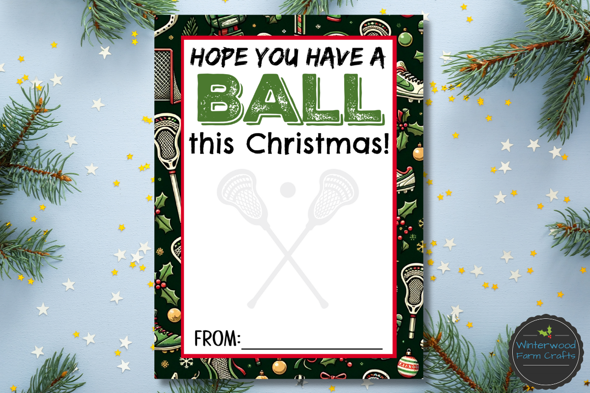 Lacrosse Christmas Holiday Themed Gift Card Holders