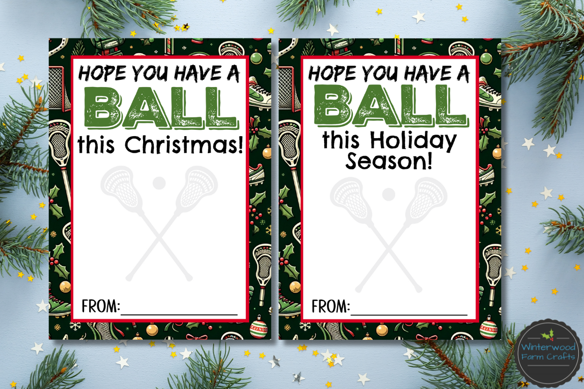 Lacrosse Christmas Holiday Themed Gift Card Holders