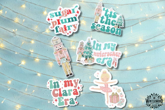 Nutcracker Ballet Sticker 6-Pack