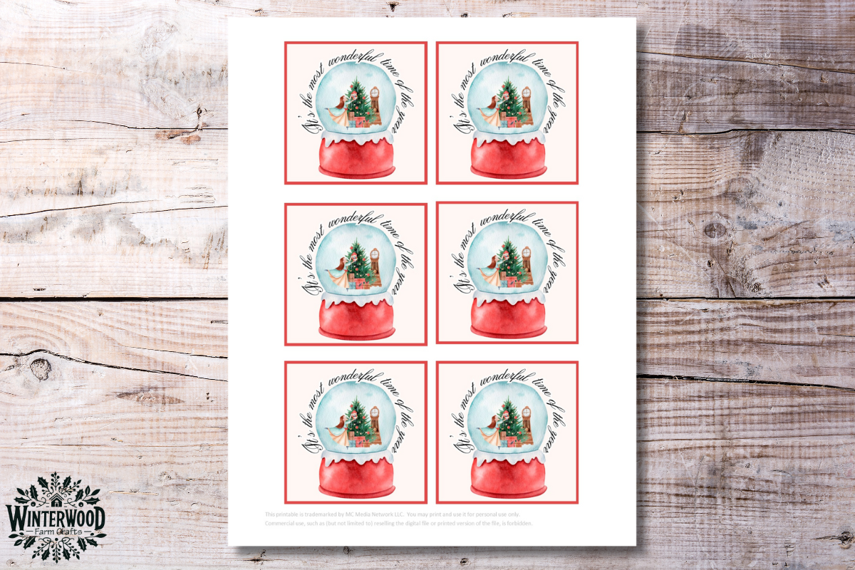 Nutcracker Ballet Christmas Gift Tags