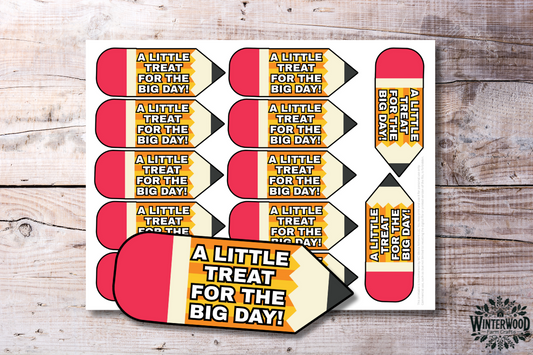 Pencil Printable Gift Tags