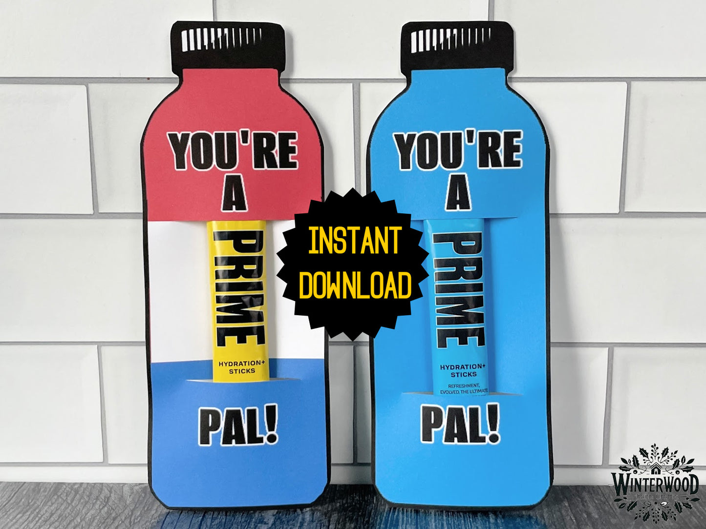 Popular Sports Hydration Drink Packet Bottle Cards