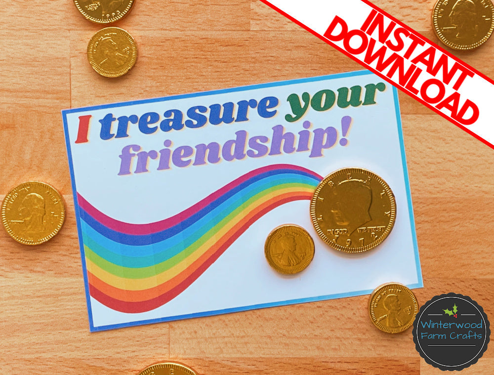 Treasure Your Friendship Rainbow Cards