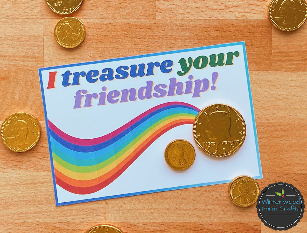 Treasure Your Friendship Rainbow Cards