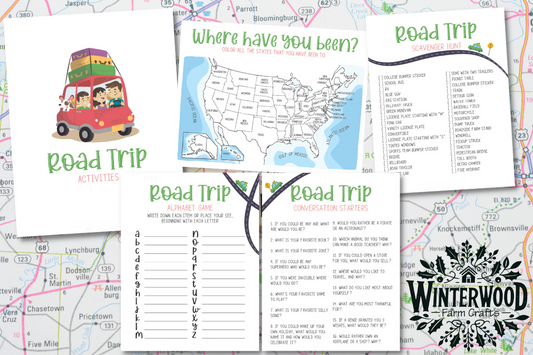 Road Trip Activity Pack for Kids