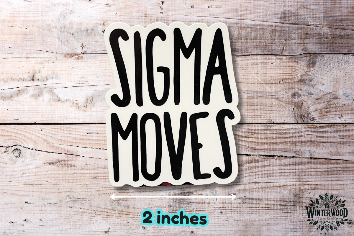 SIGMA MOVES Vinyl Sticker 2-Pack