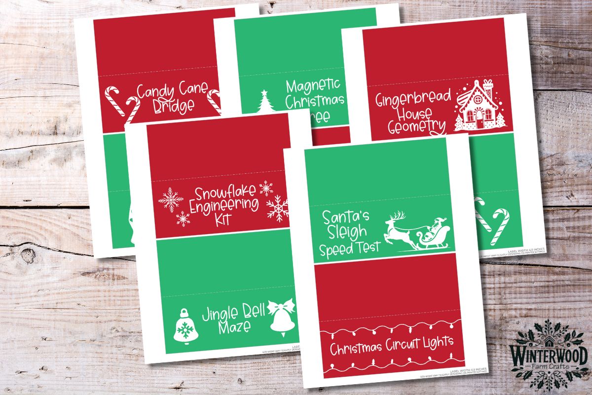 Christmas STEM Activity Printable Pack for Kids