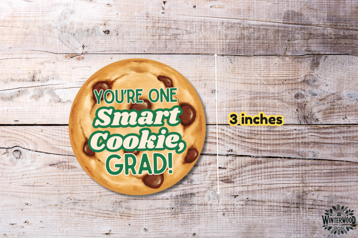 One Smart Cookie, Grad Graduation Printable Gift Tags