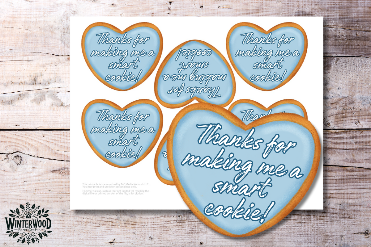 Smart Cookie Printable Teacher Gift Tags