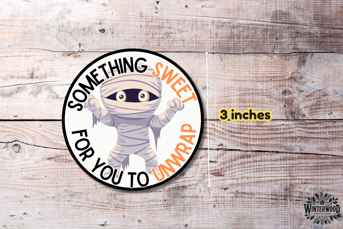 Mummy Halloween Treat Printable Gift Tags