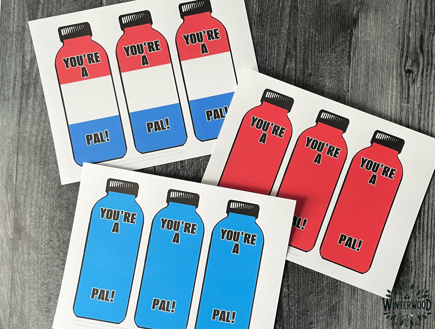 Popular Sports Hydration Drink Packet Bottle Cards