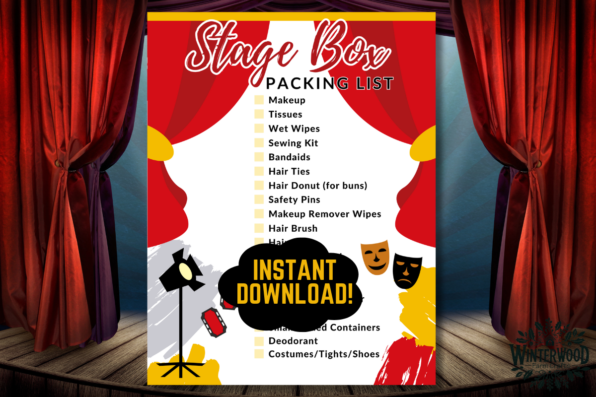 Theater Stage Box Packing List