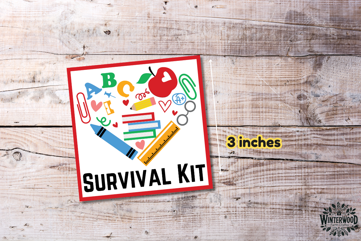 Teacher Survival Kit Tags