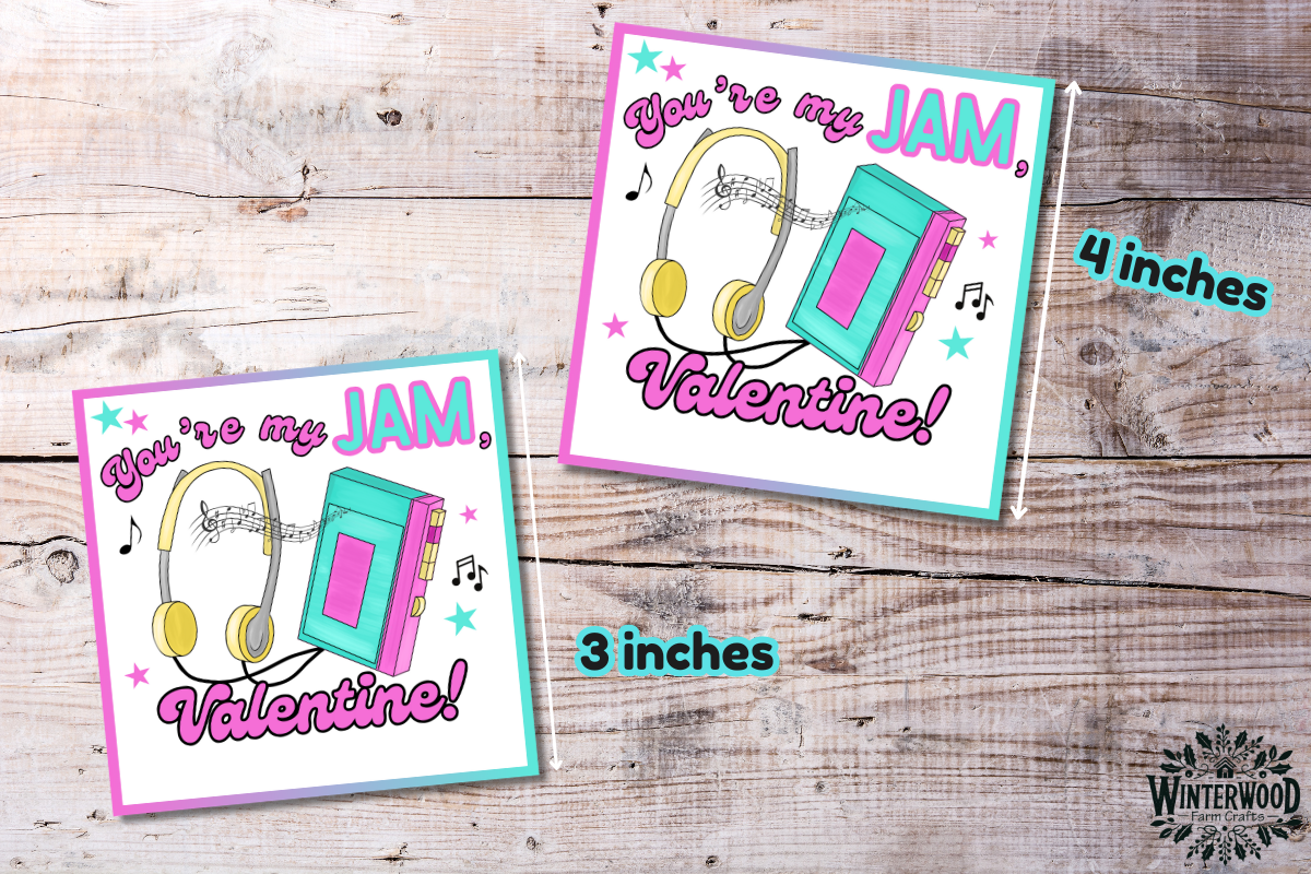 Retro Walkman You're My Jam, Valentine! Cards