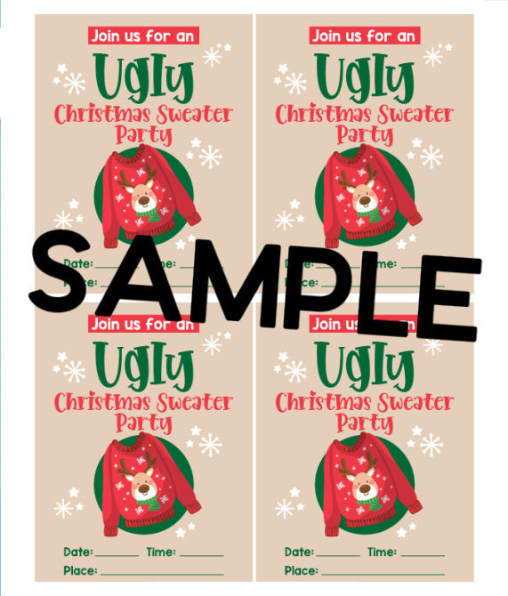 Ugly Sweater Christmas Party Pack