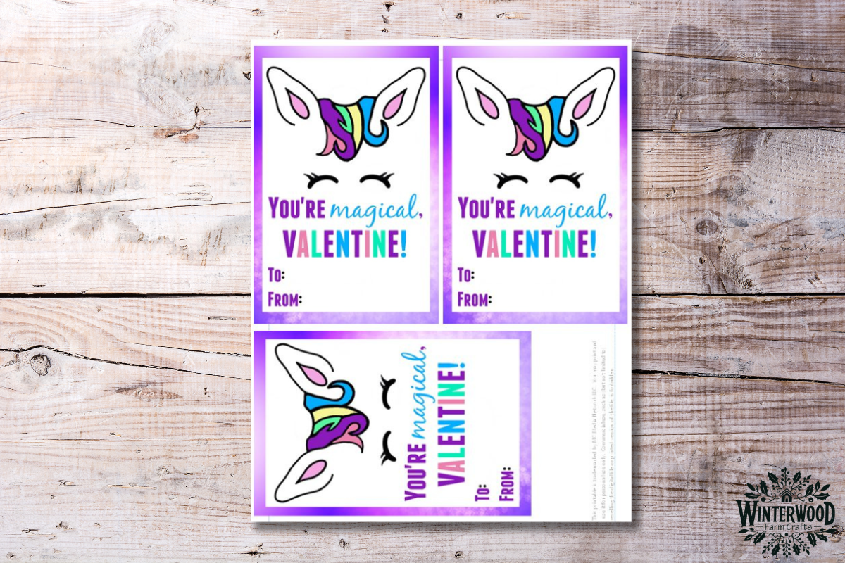 Magical Unicorn Valentines