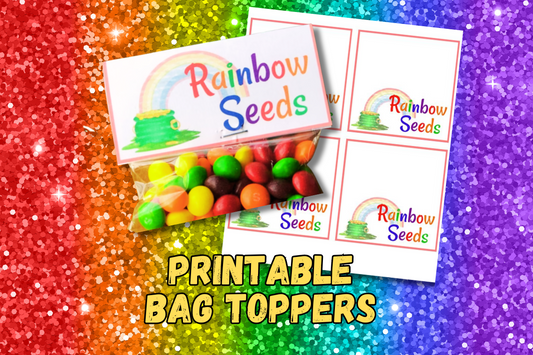 Rainbow Seeds Bag Toppers