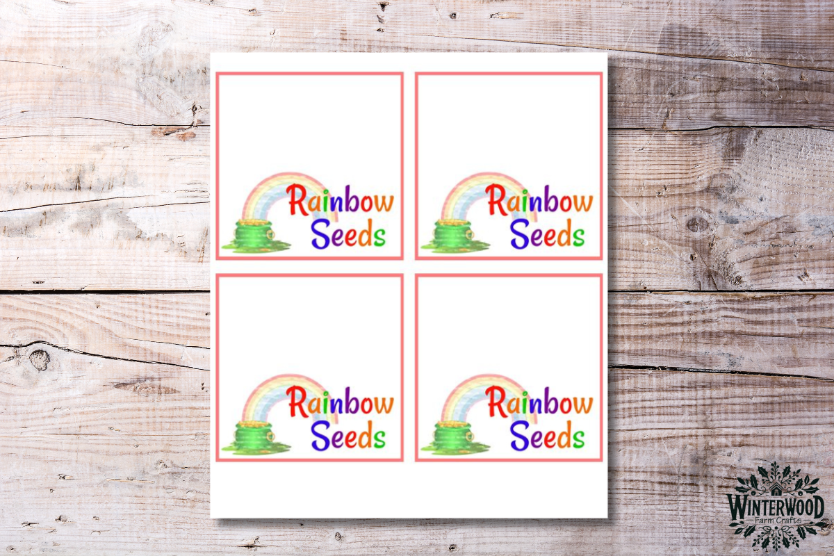 Rainbow Seeds Bag Toppers